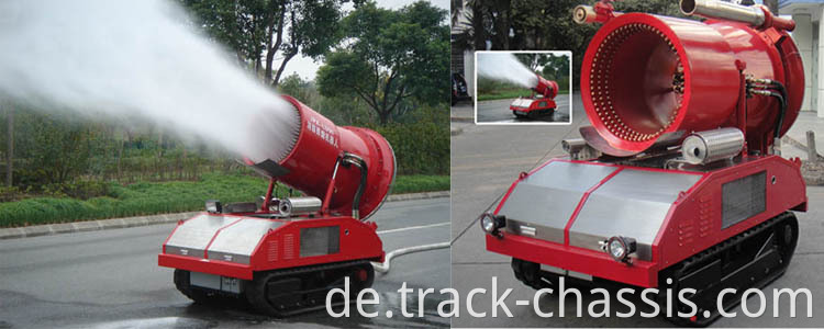 Gummi -Strecke -Fahrwerk mit Winkel